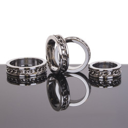 Kiotos Cockring LINK INLAY Brillant